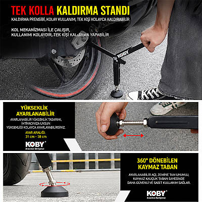 HSB-339 TAŞINABİLİR TEKER KALDIRMA APARATI - 4