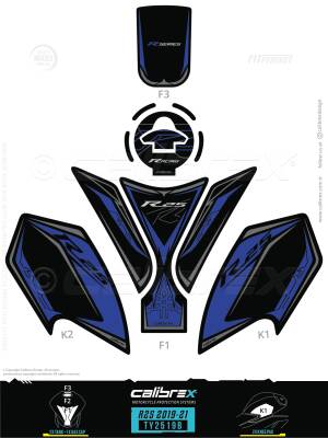 HSB-799 YAMAHA R25 DEPO TANKPAD TY2519B
