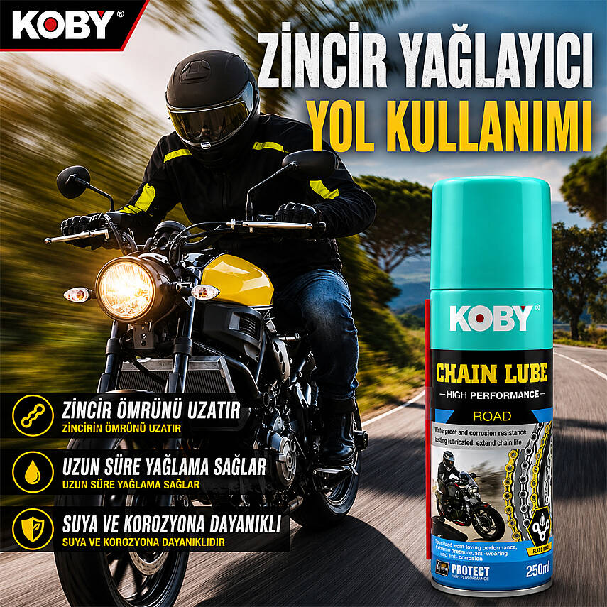 M324 KOBY ZİNCİR YAĞLAYICI ROAD SPREY 450ML - 2