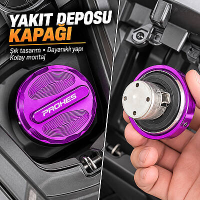 PH-177 HONDA PCX CNC YAKIT DEPOSU KAPAĞI MAVİ (1)
