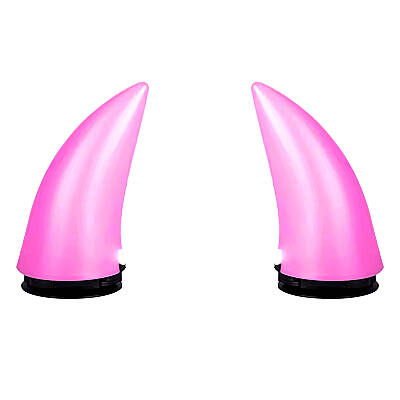 PH-346 IŞIKLI SARJLI KASK BOYNUZU PEMBE
