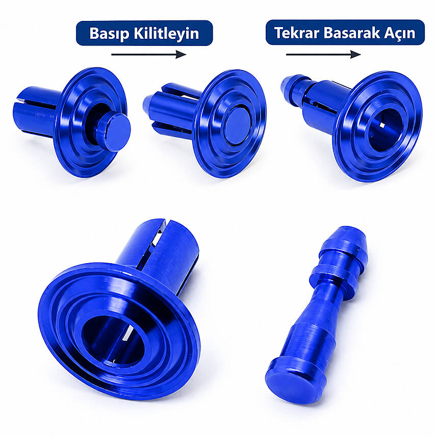 PH-371 CNC KAPORTA KLİPSİ 10'LU PAKET MOR - 2