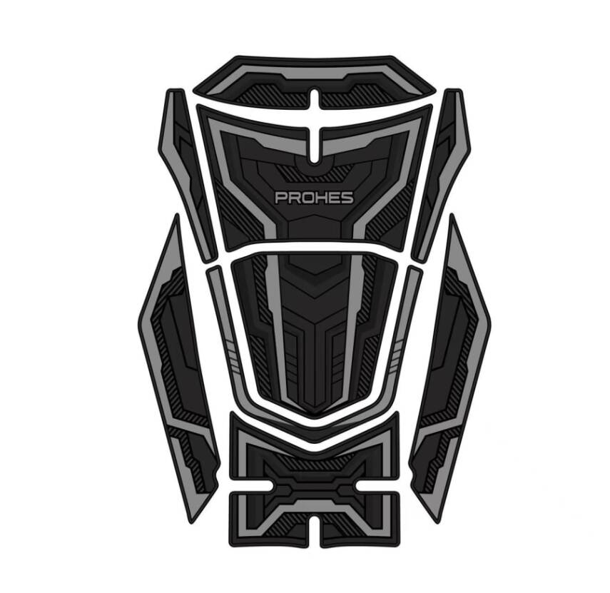 PH-701 PCX 2021-2024 KAUÇUK TANKPAD TAKIMI GRİ - 1