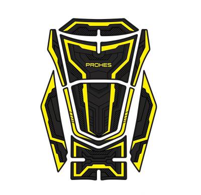 PH-701 PCX 2021-2024 KAUÇUK TANKPAD TAKIMI SARI