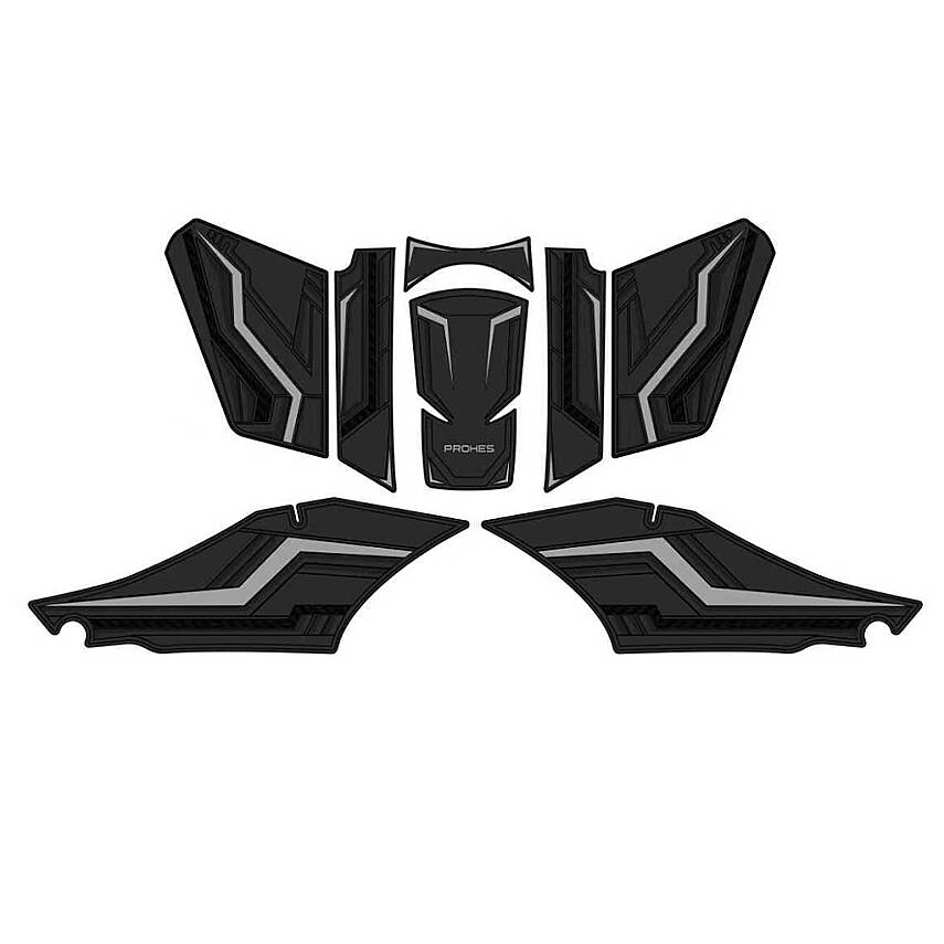 PH-709 YAMAHA XMAX 2023-2026 KAUÇUK TANKPAD GRİ - 1
