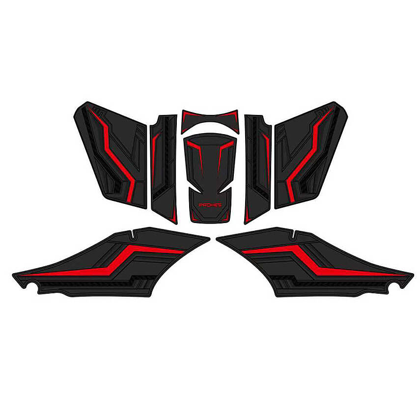PH-709 YAMAHA XMAX 2023-2026 KAUÇUK TANKPAD KIRMIZI - 1
