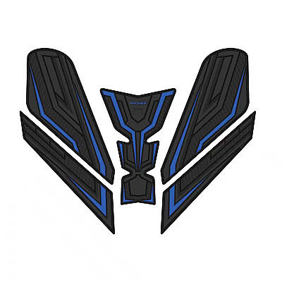PH-713 CFMOTO SR450 KAUÇUK TANKPAD MAVİ