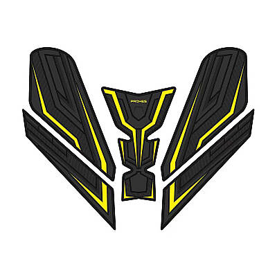 PH-713 CFMOTO SR450 KAUÇUK TANKPAD SARI