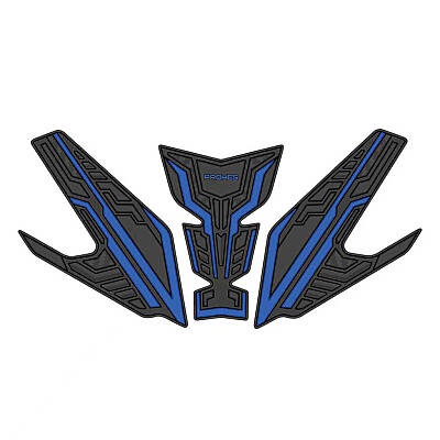 PH-715 YAMAHA R25 KAUÇUK TANKPAD MAVİ
