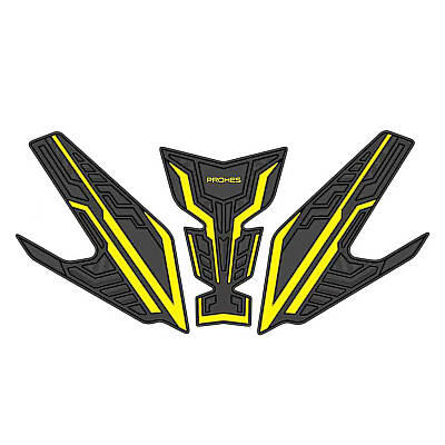 PH-715 YAMAHA R25 KAUÇUK TANKPAD SARI