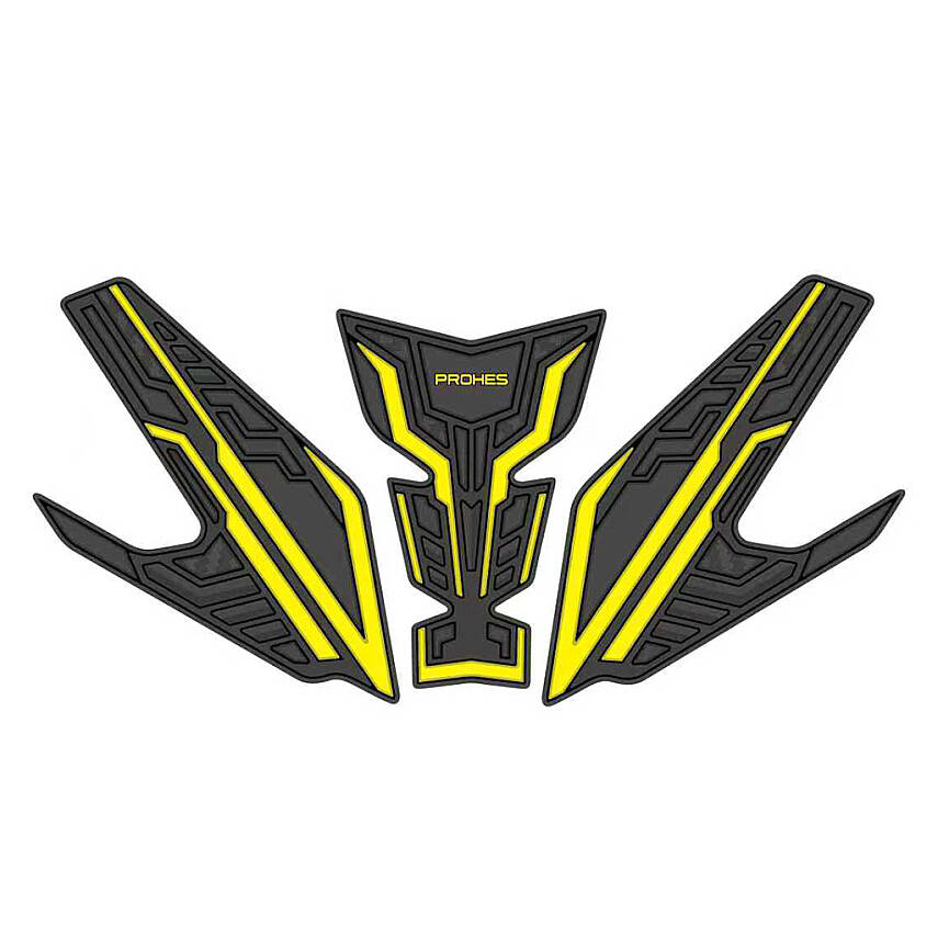 PH-715 YAMAHA R25 KAUÇUK TANKPAD SARI - 1