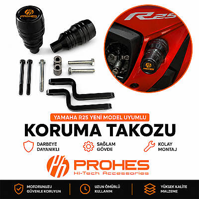 PH-855 YAMAHA R25 YENİ MODEL UYUMLU MOTOR KORUMA TAKOZU